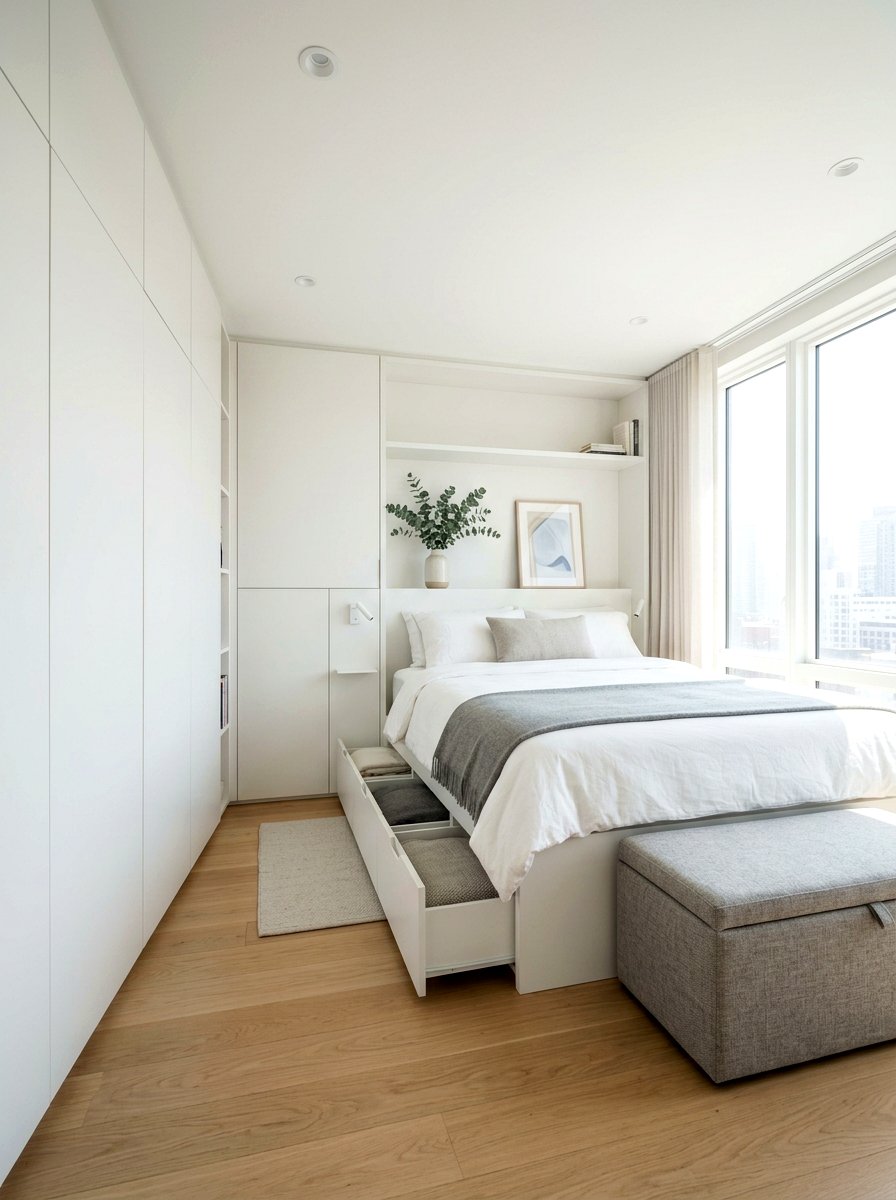 Hidden Storage Apartment - 30 tiny apartment aesthetic ideas