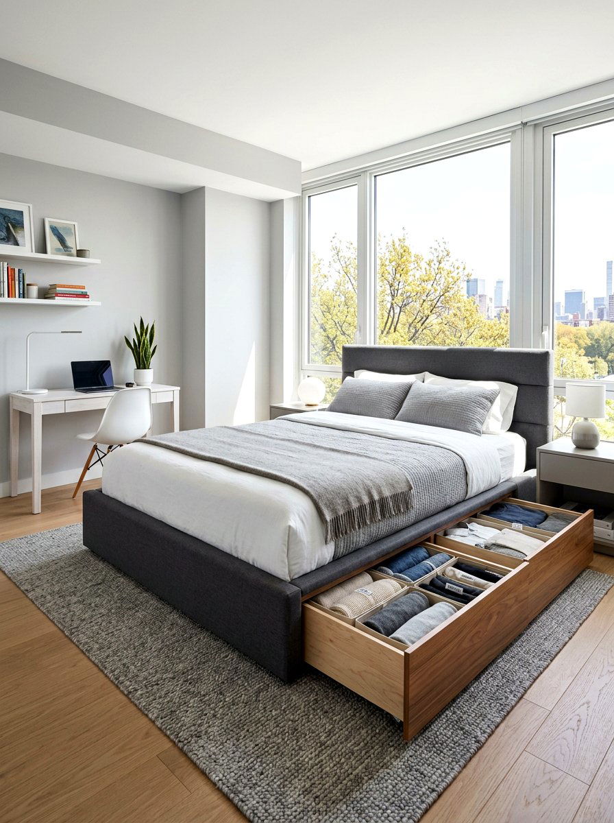 Hidden Storage Bed - 30 teen room Pinterest ideas