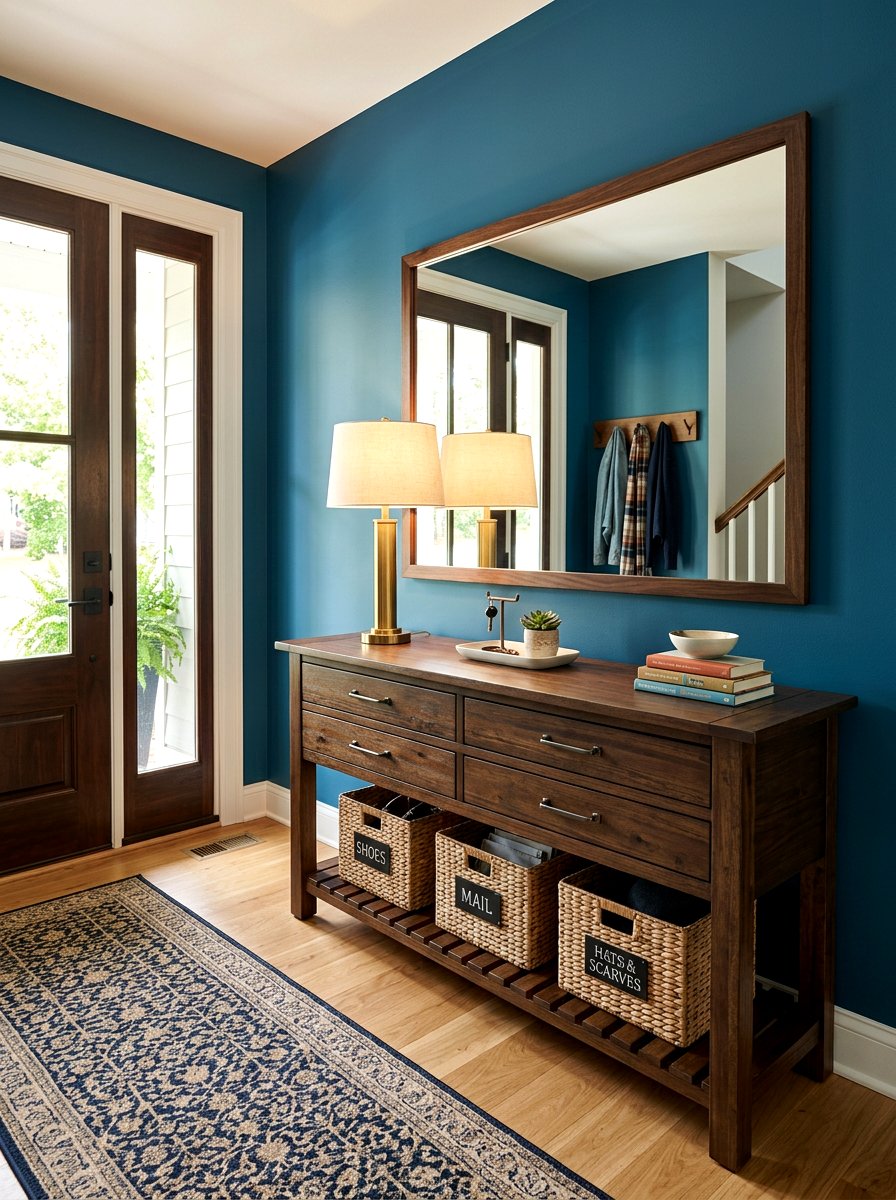 Hidden Storage Entry Table - 30 entryway table ideas