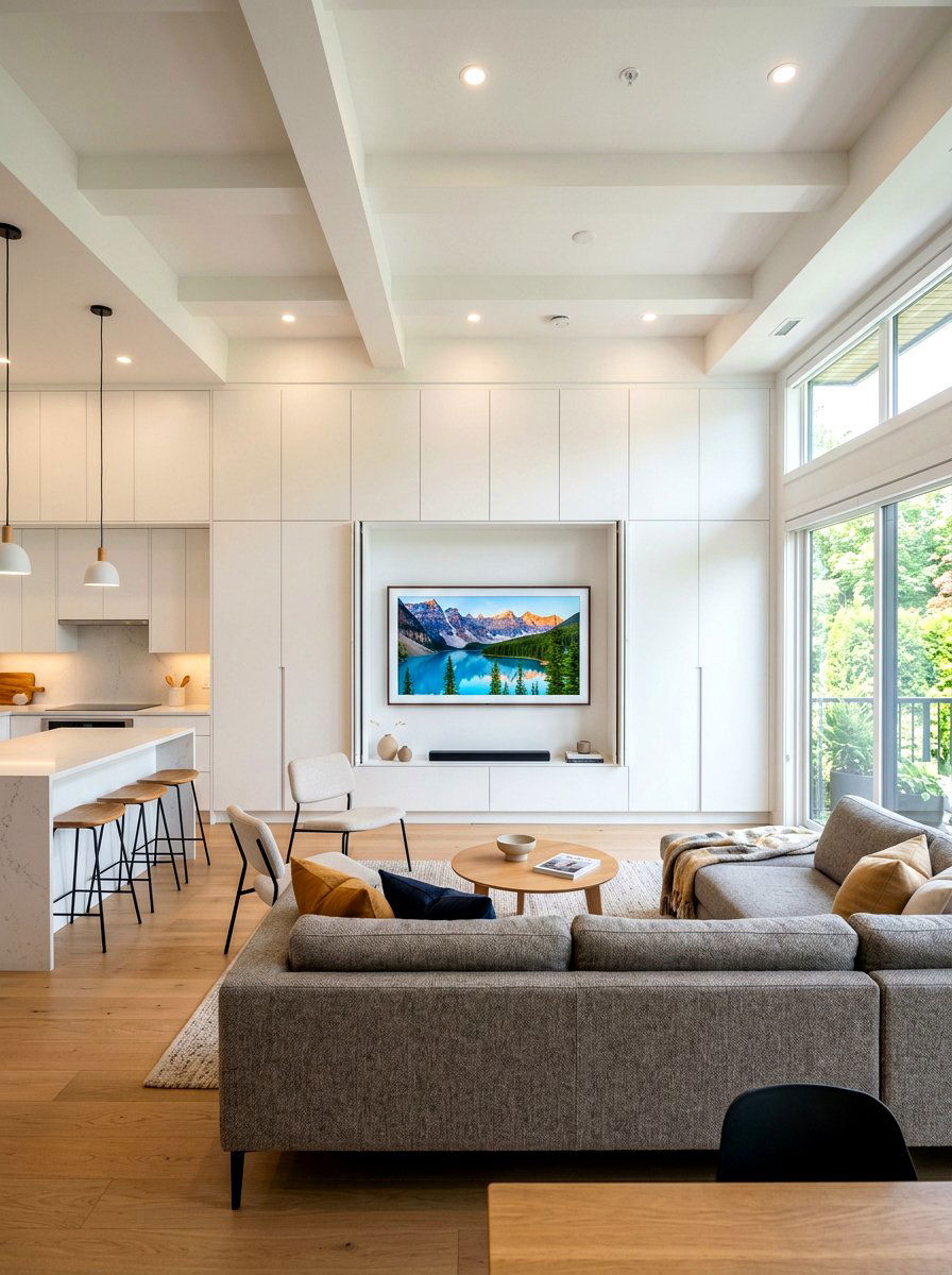 Hidden Storage Open Concept - 30 open floor plan ideas