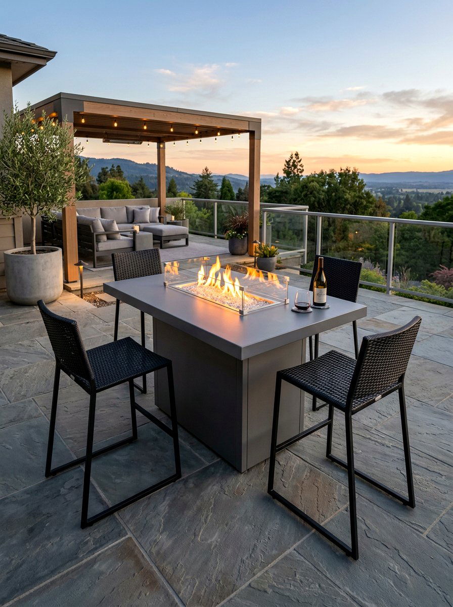 Hidden Tank Fire Table - 30 gas fire pit ideas