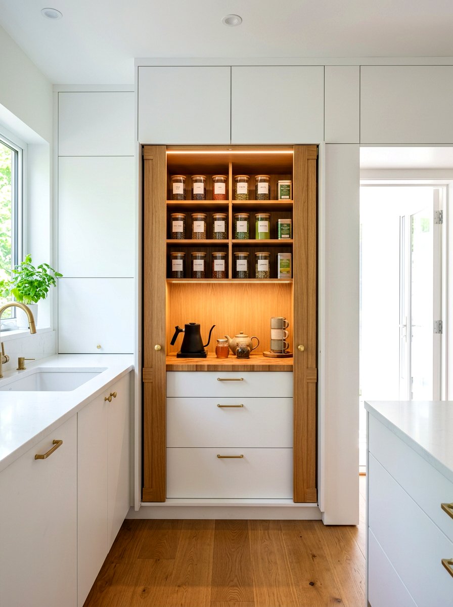 Hidden Tea Pantry - 30 tea nook ideas