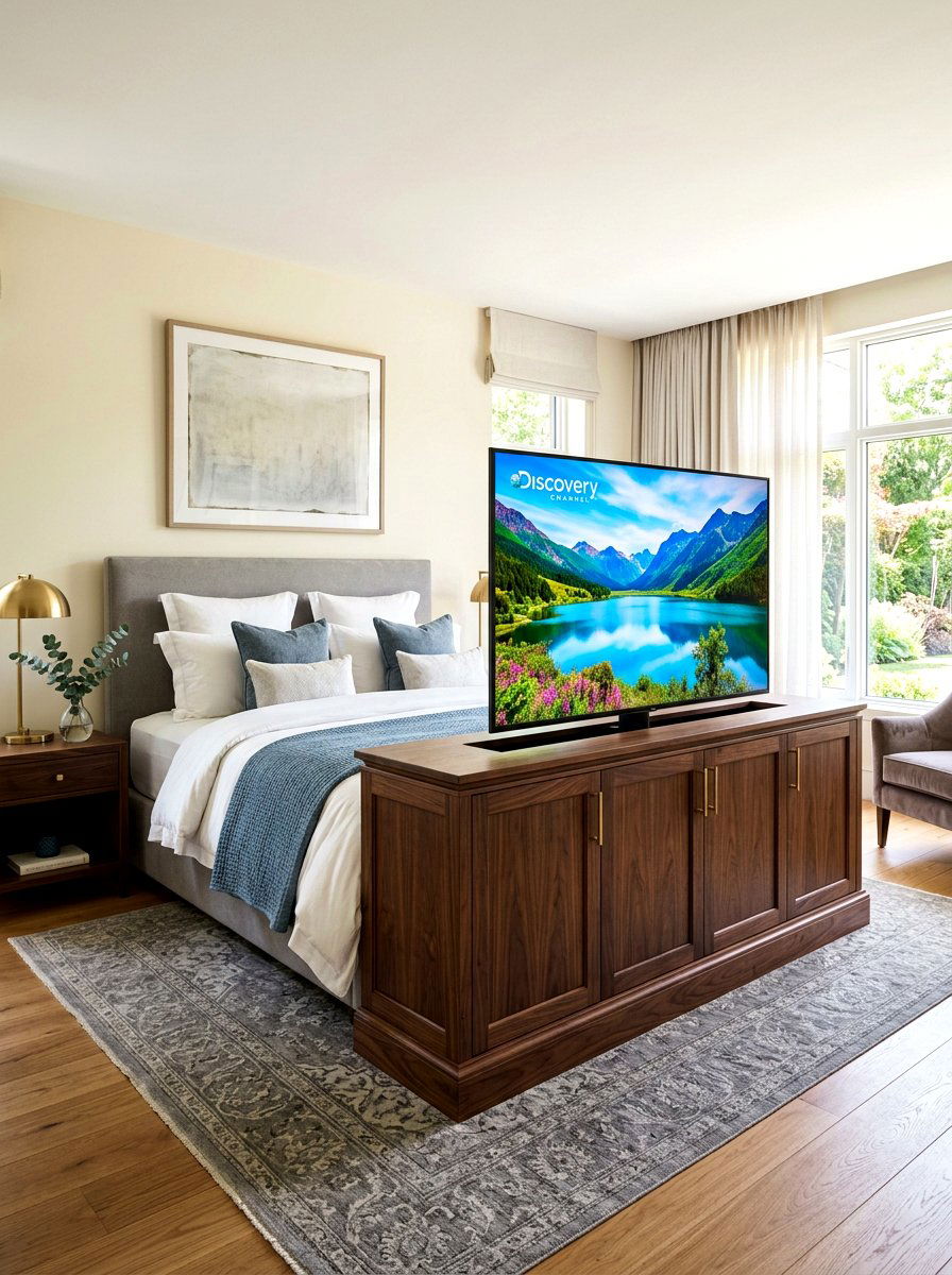 Hidden Television Cabinet - 30 five star suite bedroom ideas