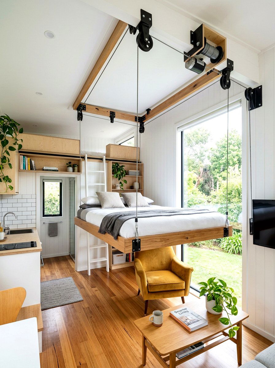 Hidden Tiny House Loft Bed - 30 tiny house loft bed ideas