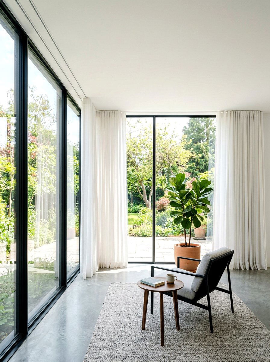 Hidden Track Outdoor Curtain Rod - 30 outdoor curtain rod ideas