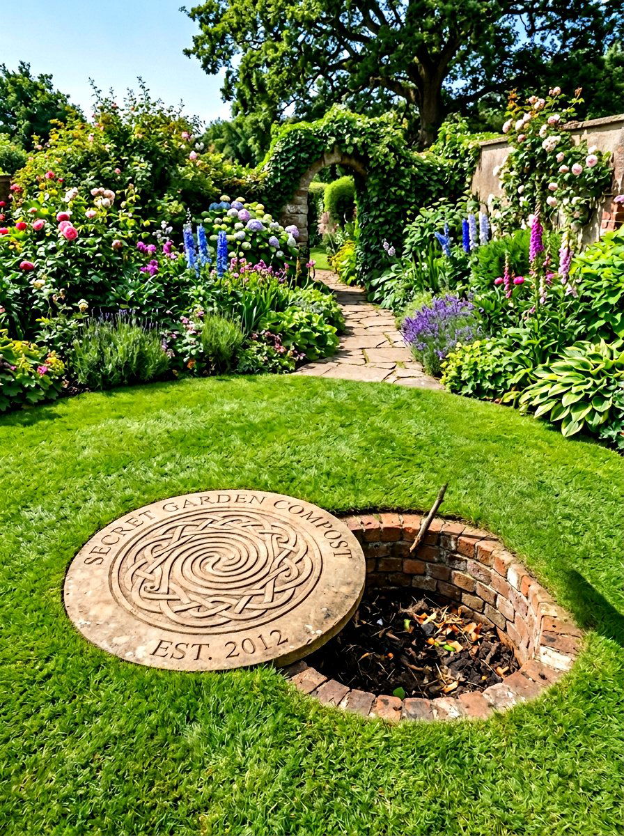 Hidden Underground Compost Pit - 30 compost bin ideas