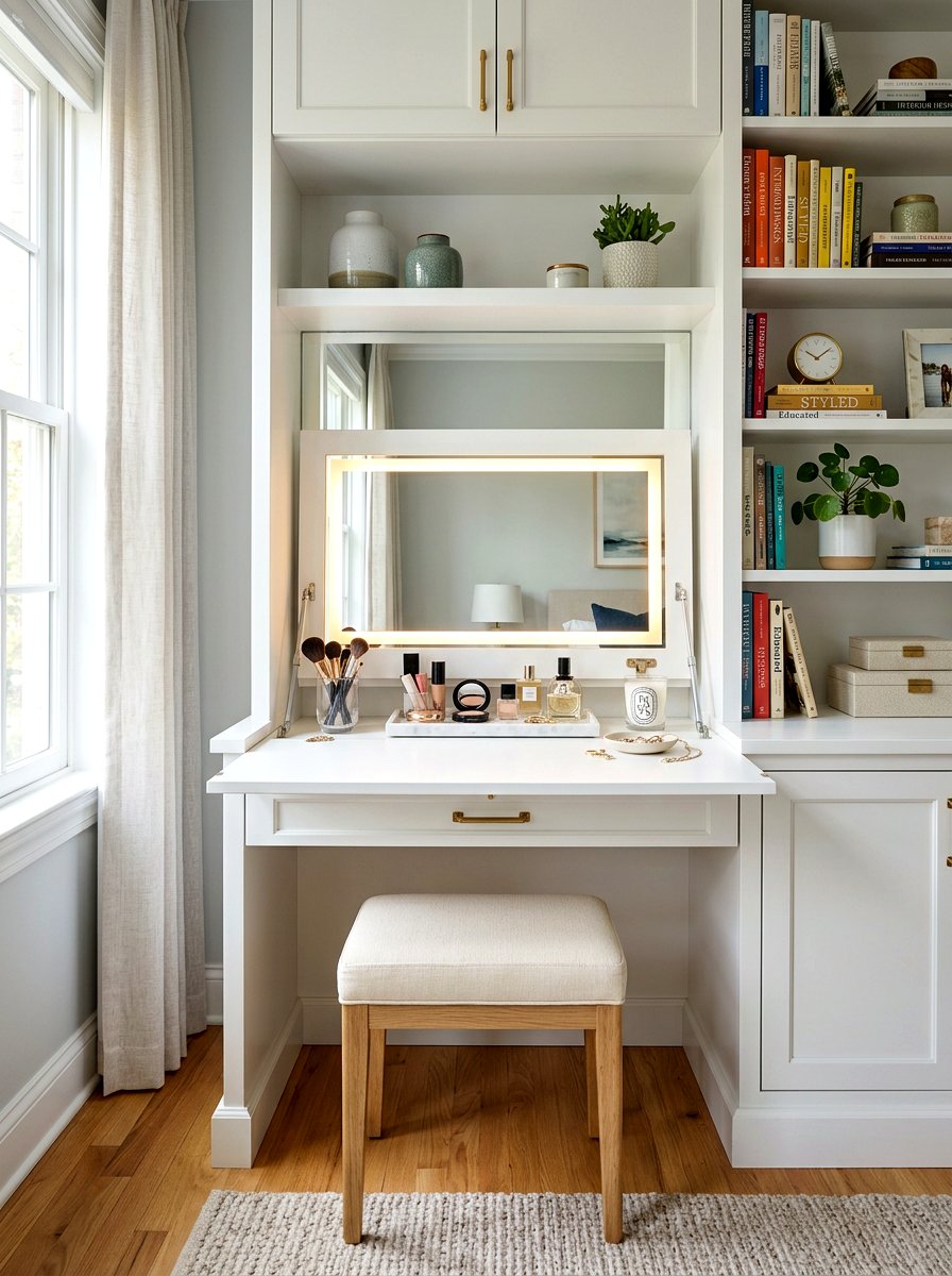 Hidden Vanity Nook - 30 vanity nook ideas