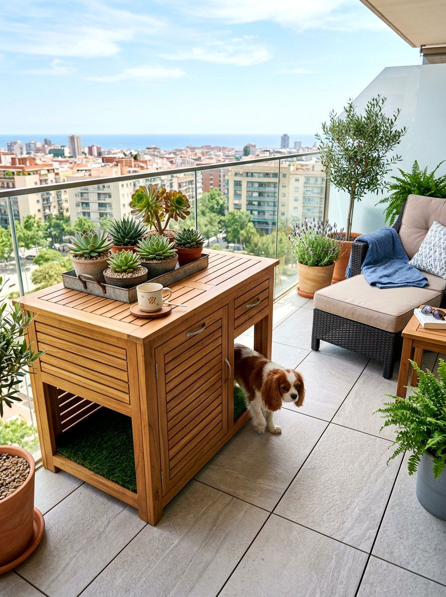 30 Balcony Pet Potty Area Ideas for Cleaner, Easier Mornings