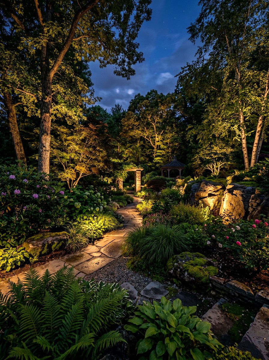 Hidden garden lighting - 30 modern outdoor lighting ideas