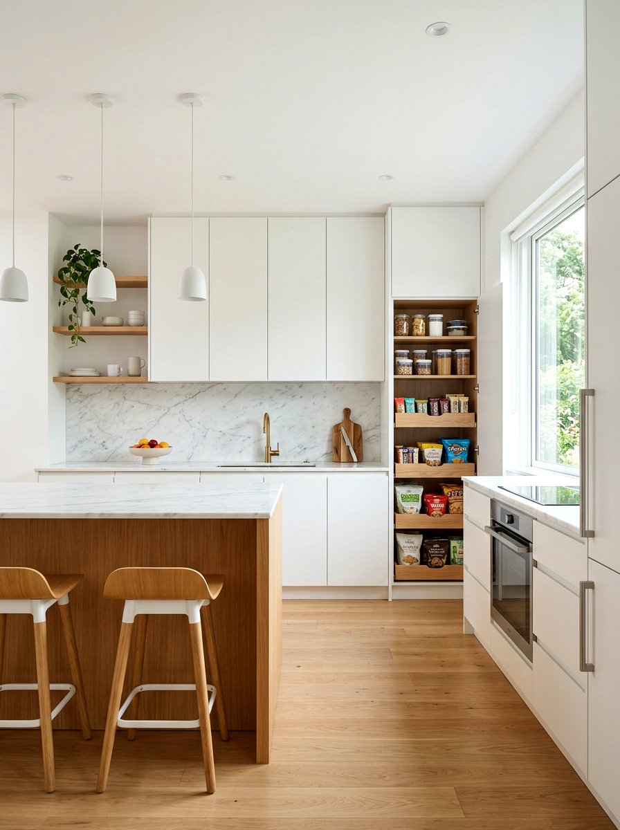 Hidden kitchen snack storage - 30 friction maxxing home ideas