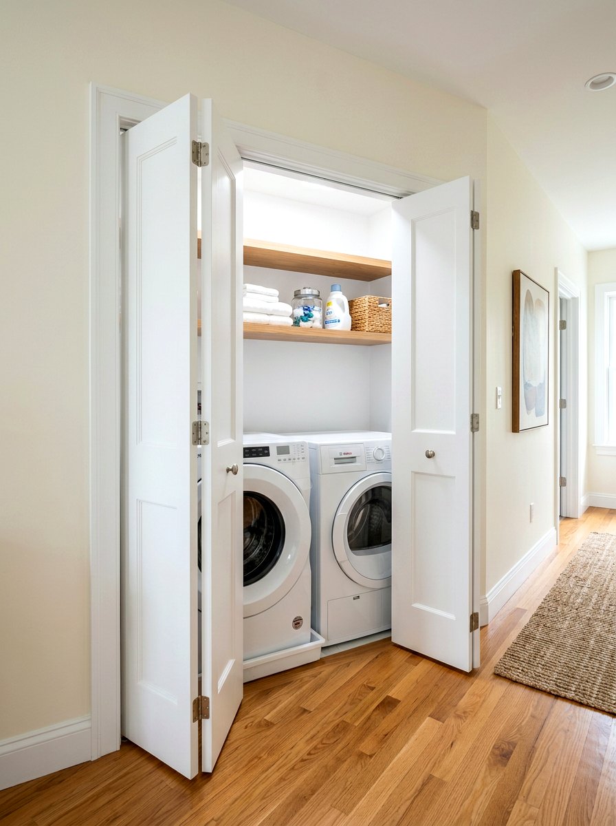 Hidden laundry room closet - 30 modern laundry room ideas