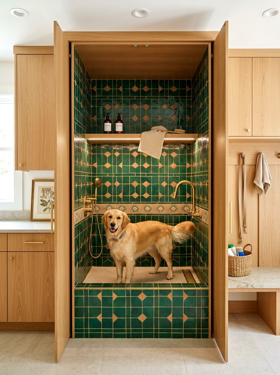 Hidden mudroom dog wash - 30 mudroom dog wash ideas