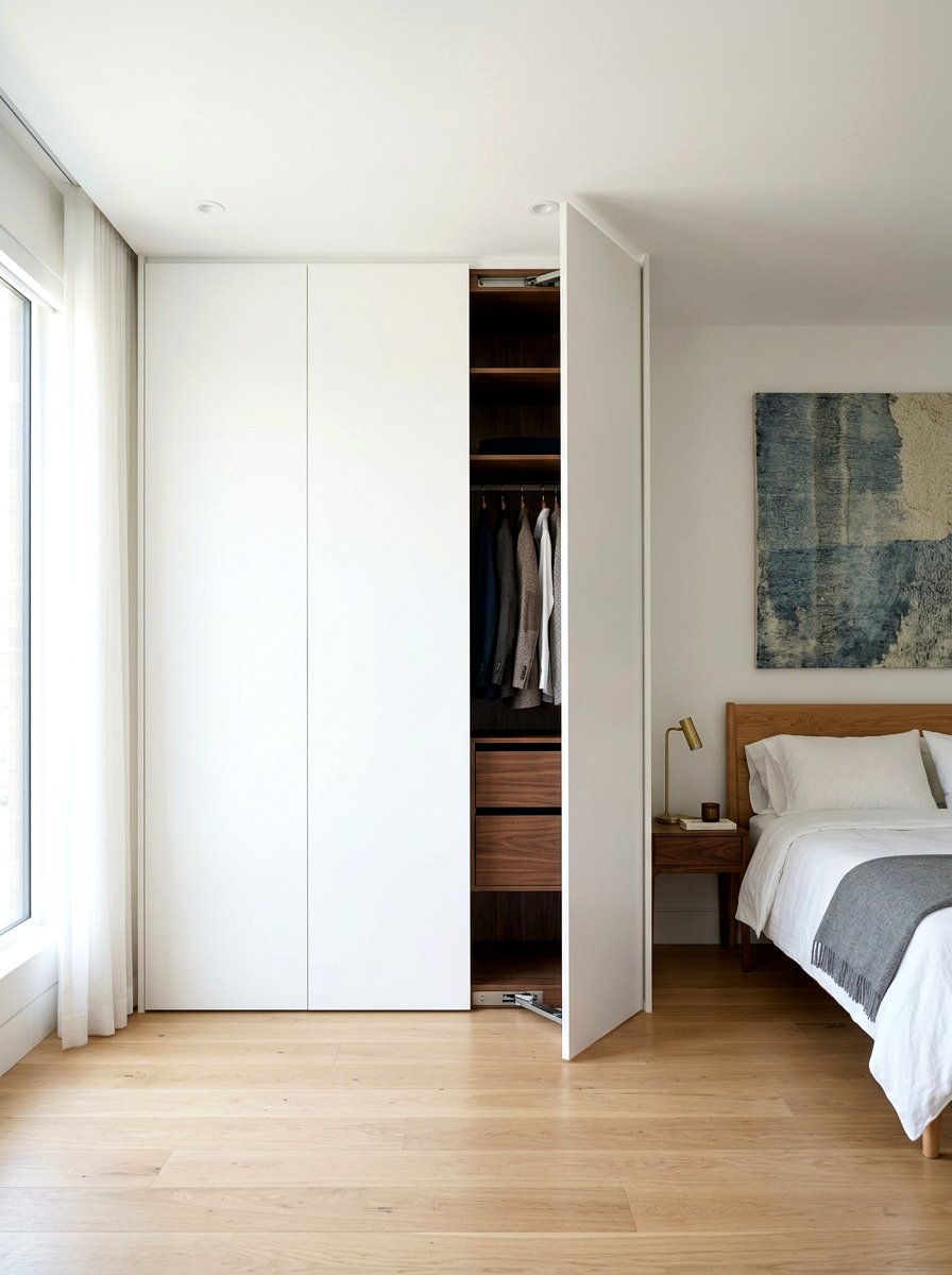 Hidden pivot closet doors - 30 bedroom closet door ideas
