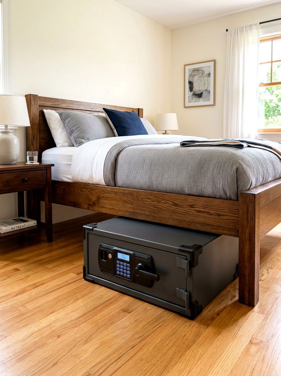 Hidden safe for under bed - 30 under bed storage ideas