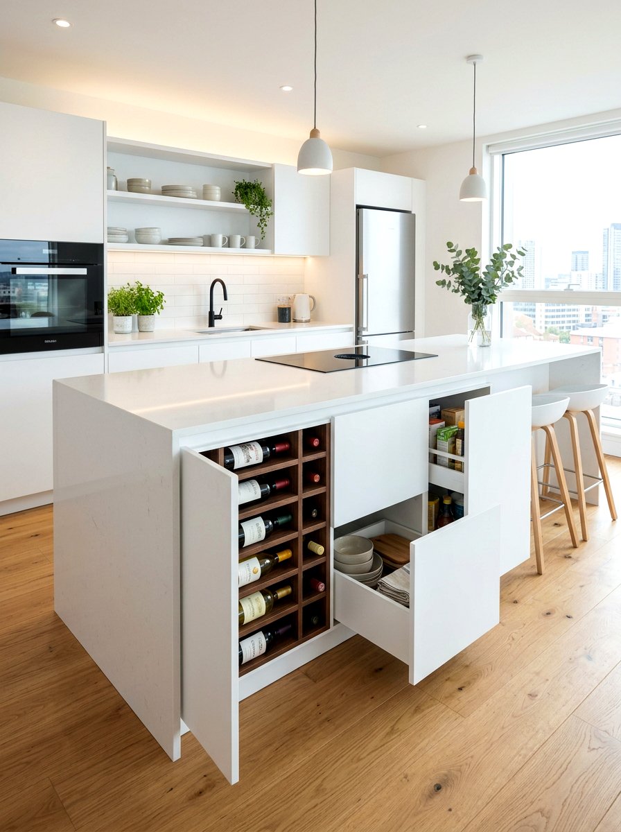 Hidden storage kitchen island - 30 statement island kitchen ideas