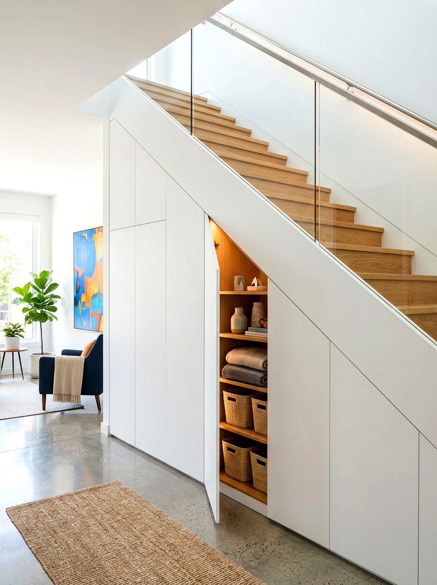 Hidden storage under stairs - 30 under stairs storage ideas