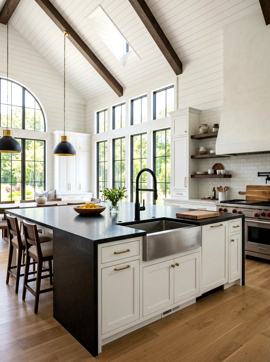 High Arc Black Kitchen Faucet - 30 black faucet kitchen ideas