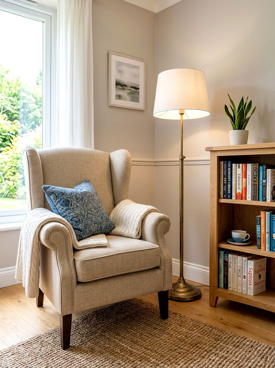High Back Armchair - 30 sunroom seating ideas
