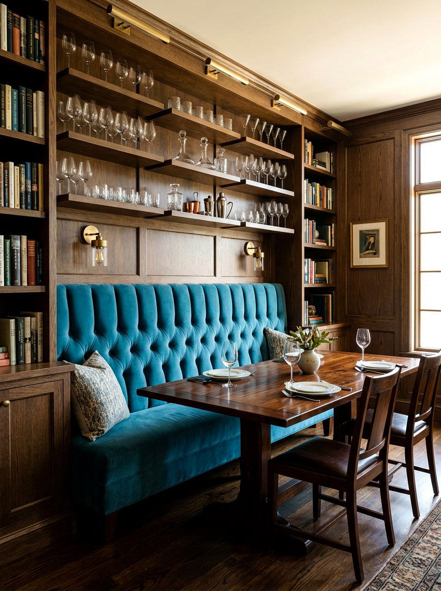 High Back Banquette Wall Storage - 30 kitchen banquette storage ideas