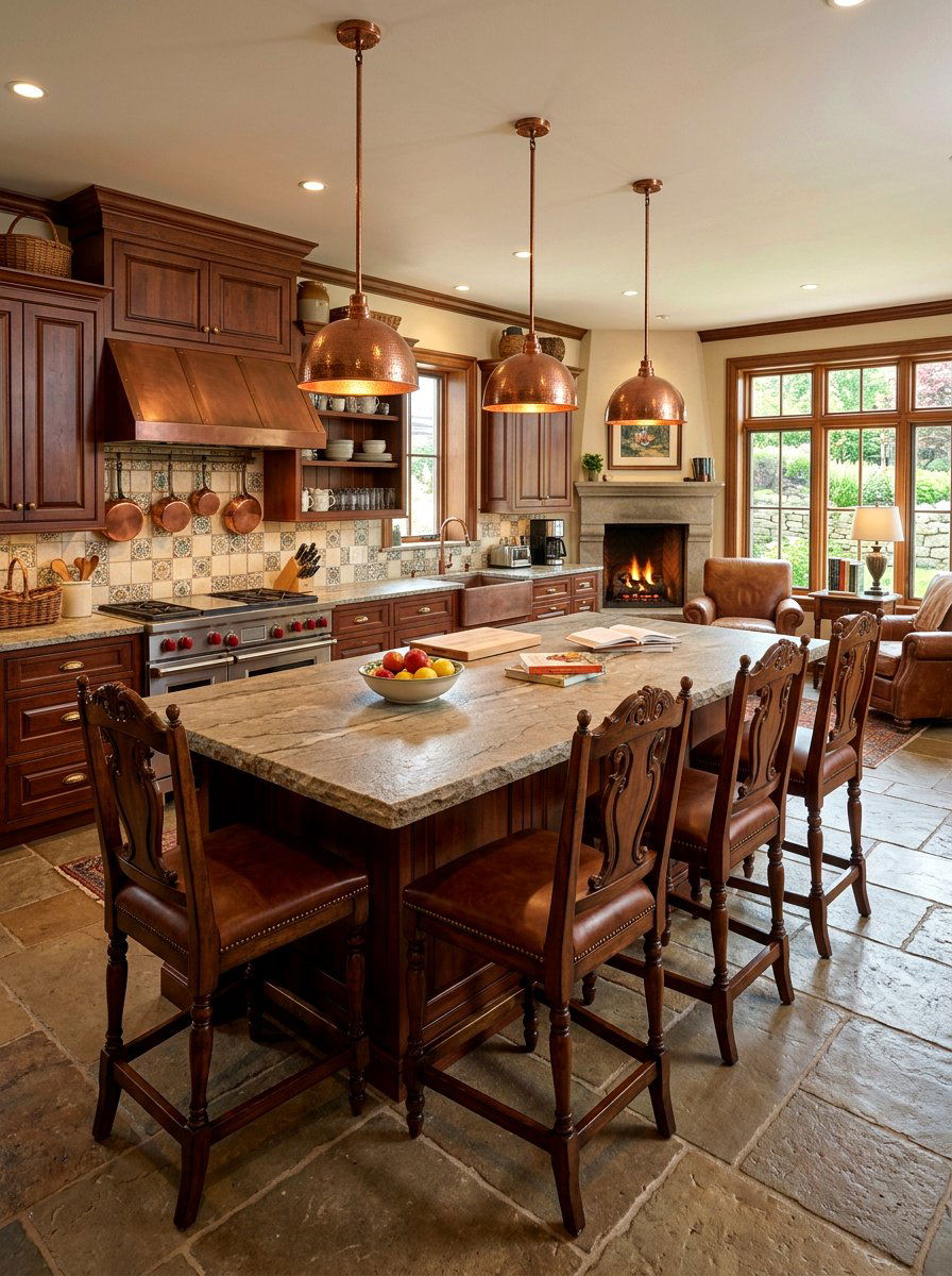 High Back Chairs - 30 kitchen island seating ideas