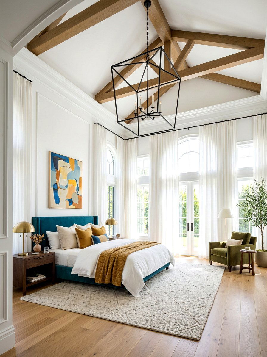 High Ceiling Bedroom - 30 light and airy bedroom ideas