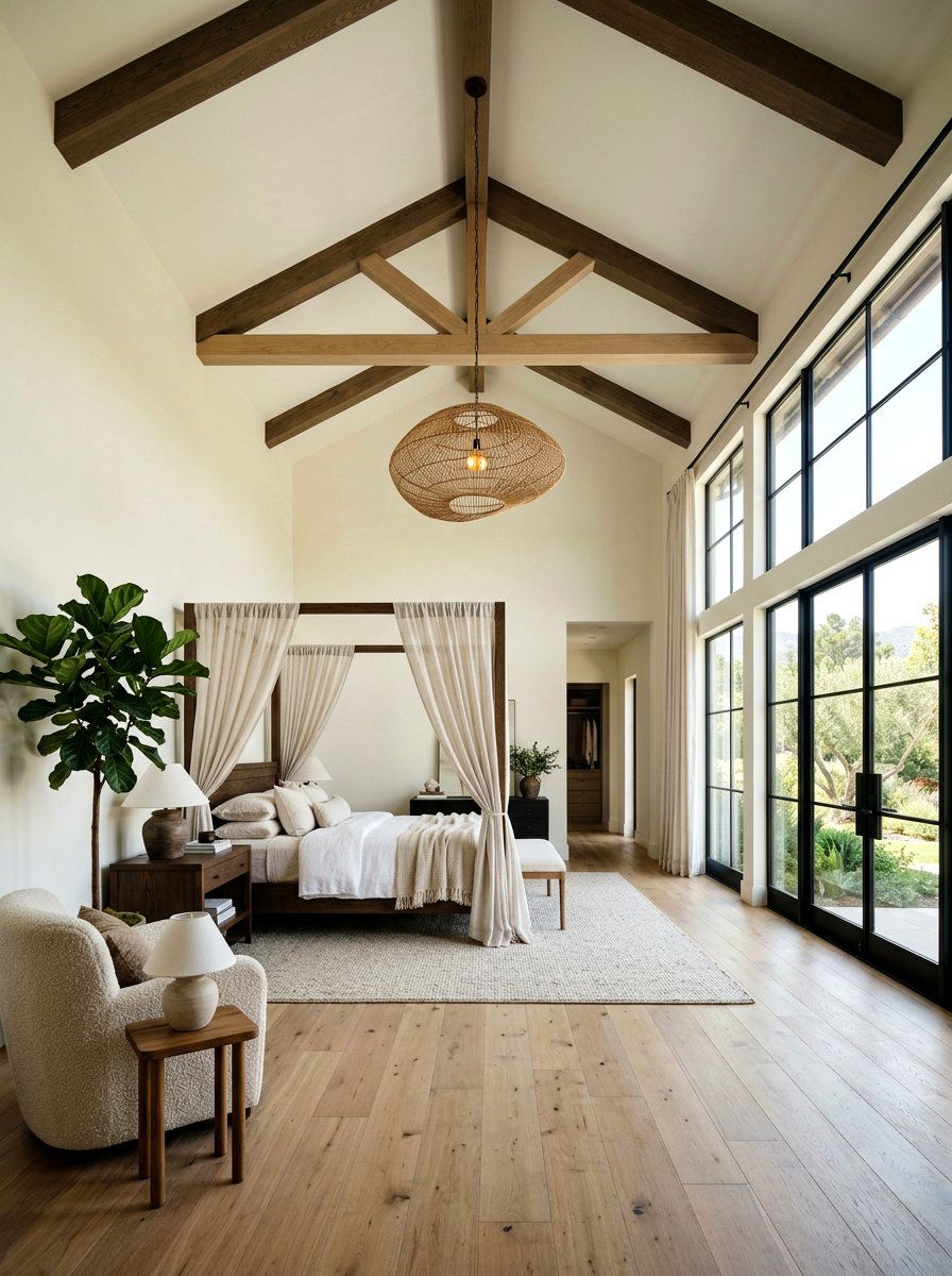 High Ceiling Bedroom - 30 California casual bedroom ideas