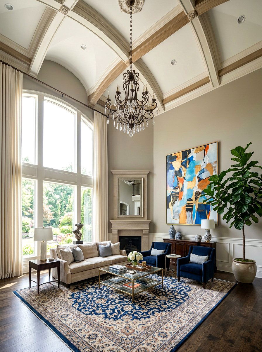 High Ceiling Formal Living Room - 30 formal living room ideas