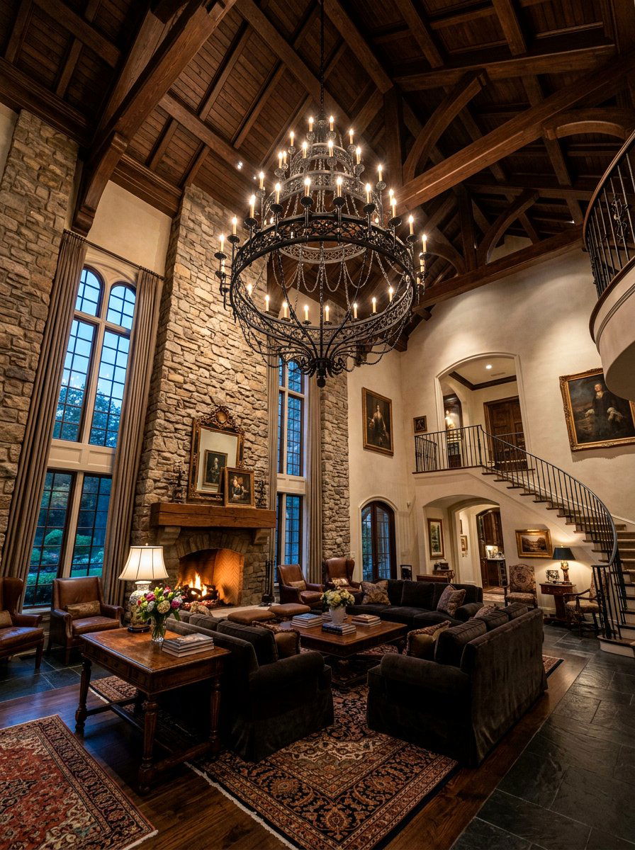 High Ceiling Formal Lounge - 30 formal sitting room ideas