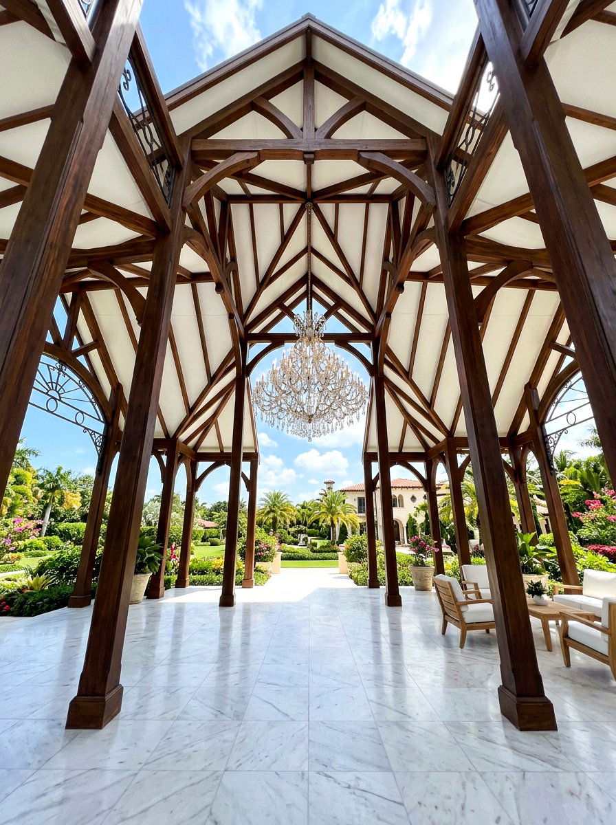 High Ceiling Gazebo - 30 soft top gazebo ideas