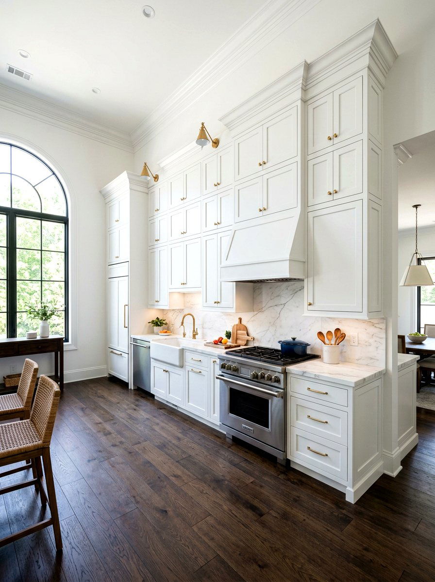 High Ceiling One Wall Kitchen - 30 one wall kitchen ideas