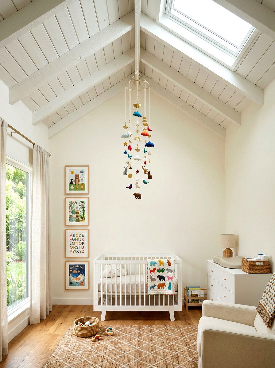 High Ceiling Small Nursery - 30 small nursery layout ideas