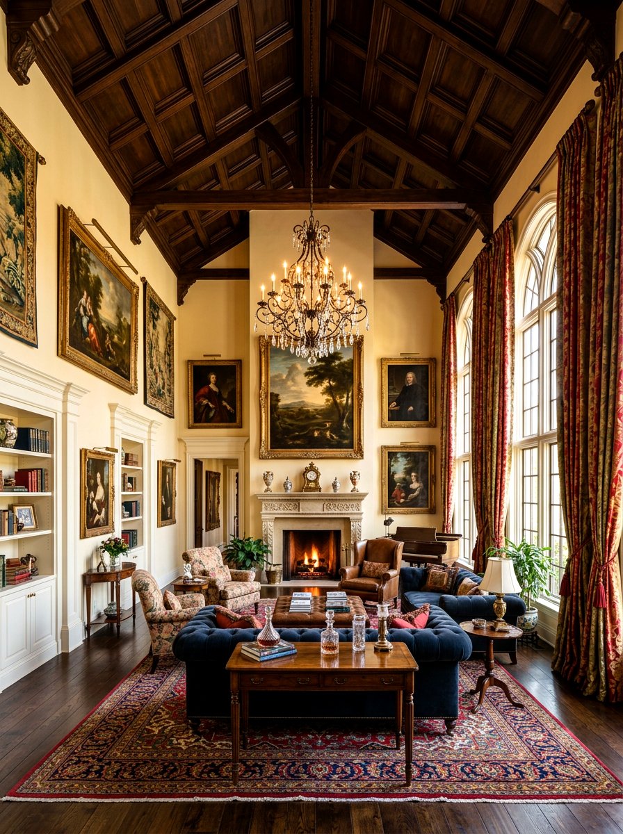 High Ceiling Traditional Living Room - 30 collected traditional living room ideas