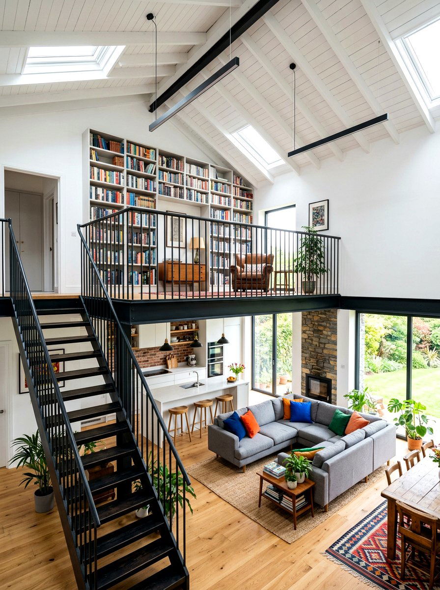 High Ceilings With Mezzanine - 30 open floor plan ideas
