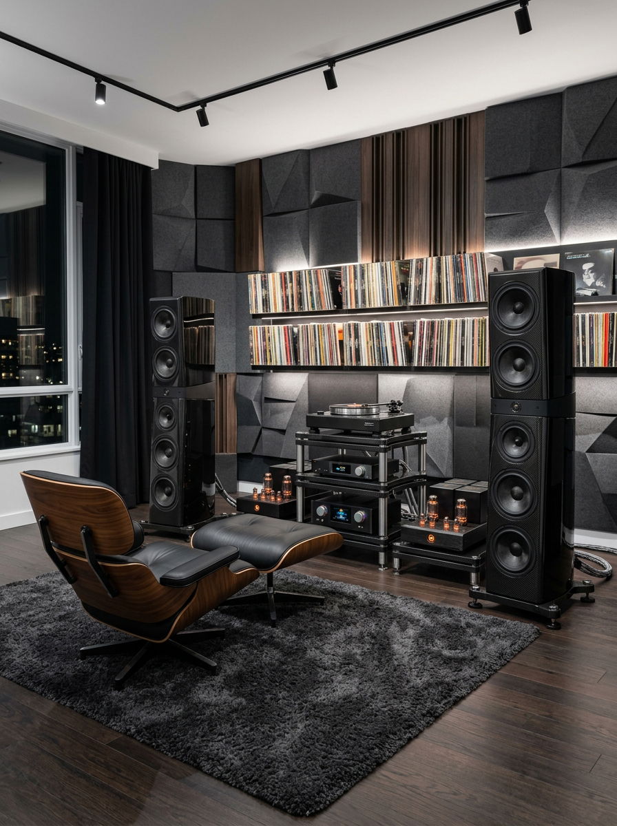 High End Audiophile Listening Lounge - 30 vinyl listening corner ideas