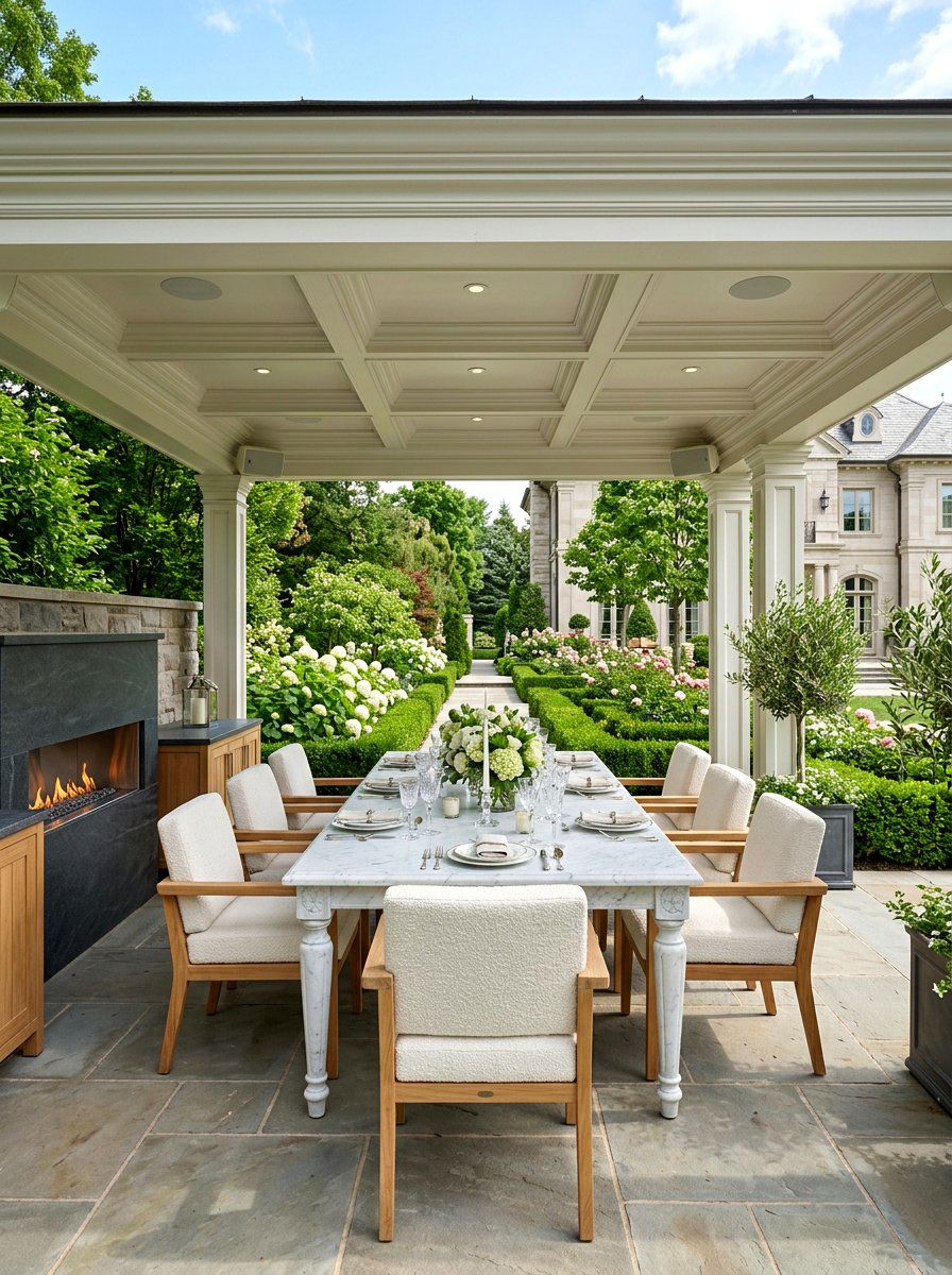 High End Gazebo Dining - 30 gazebo dining area ideas