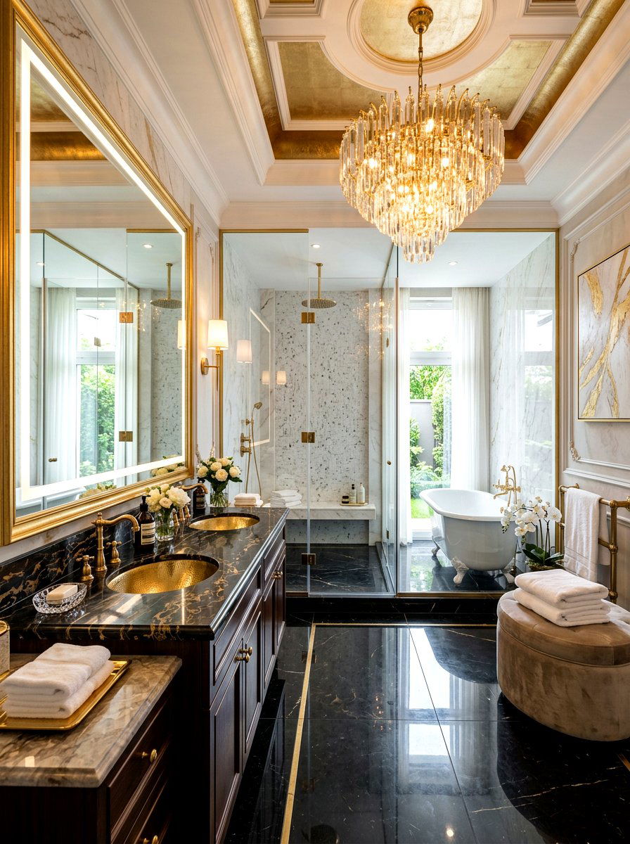 High End Luxury Bathroom - 30 double vanity ideas