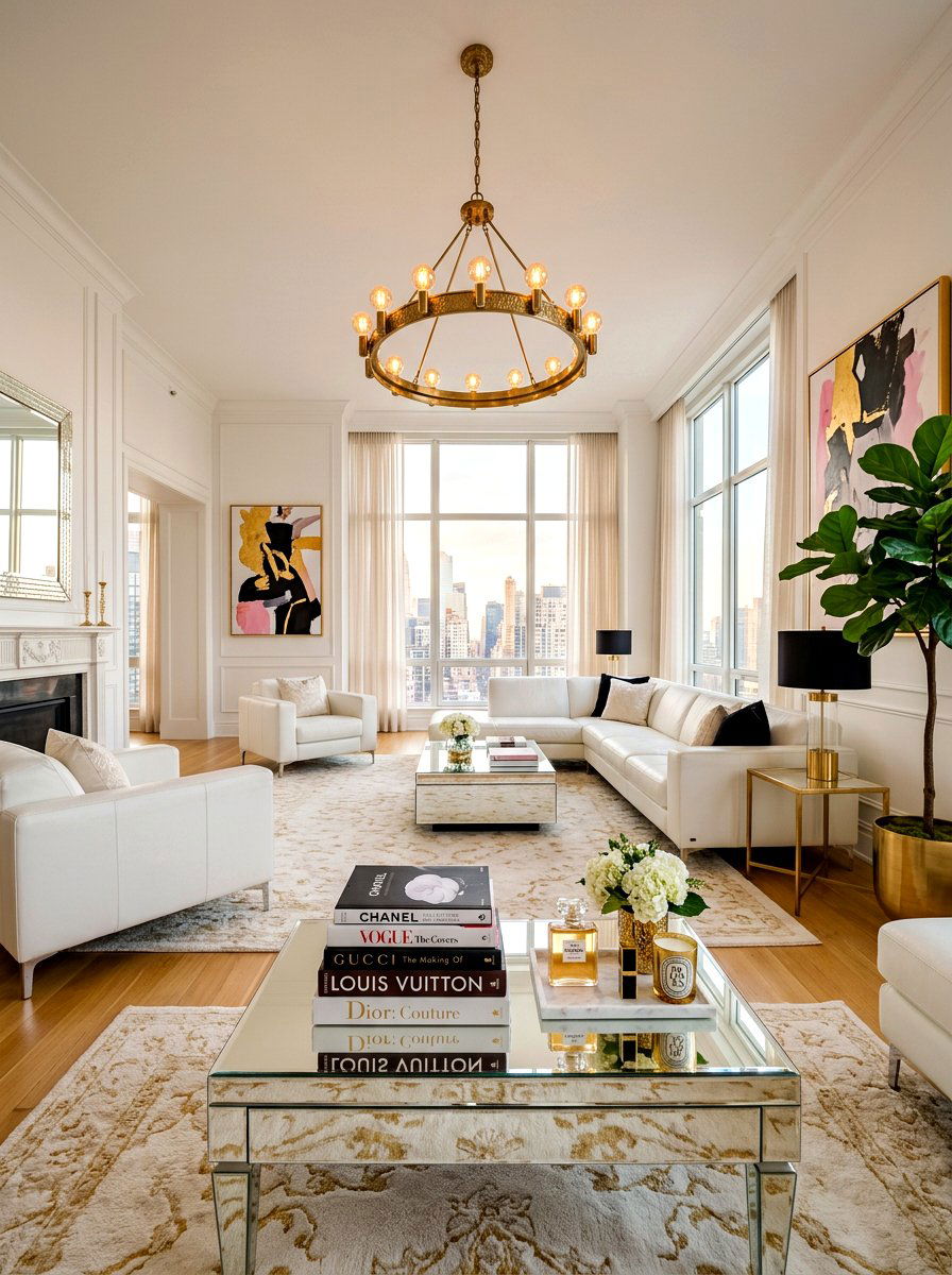 High Fashion Living Room Decor - 30 coffee table book styling ideas