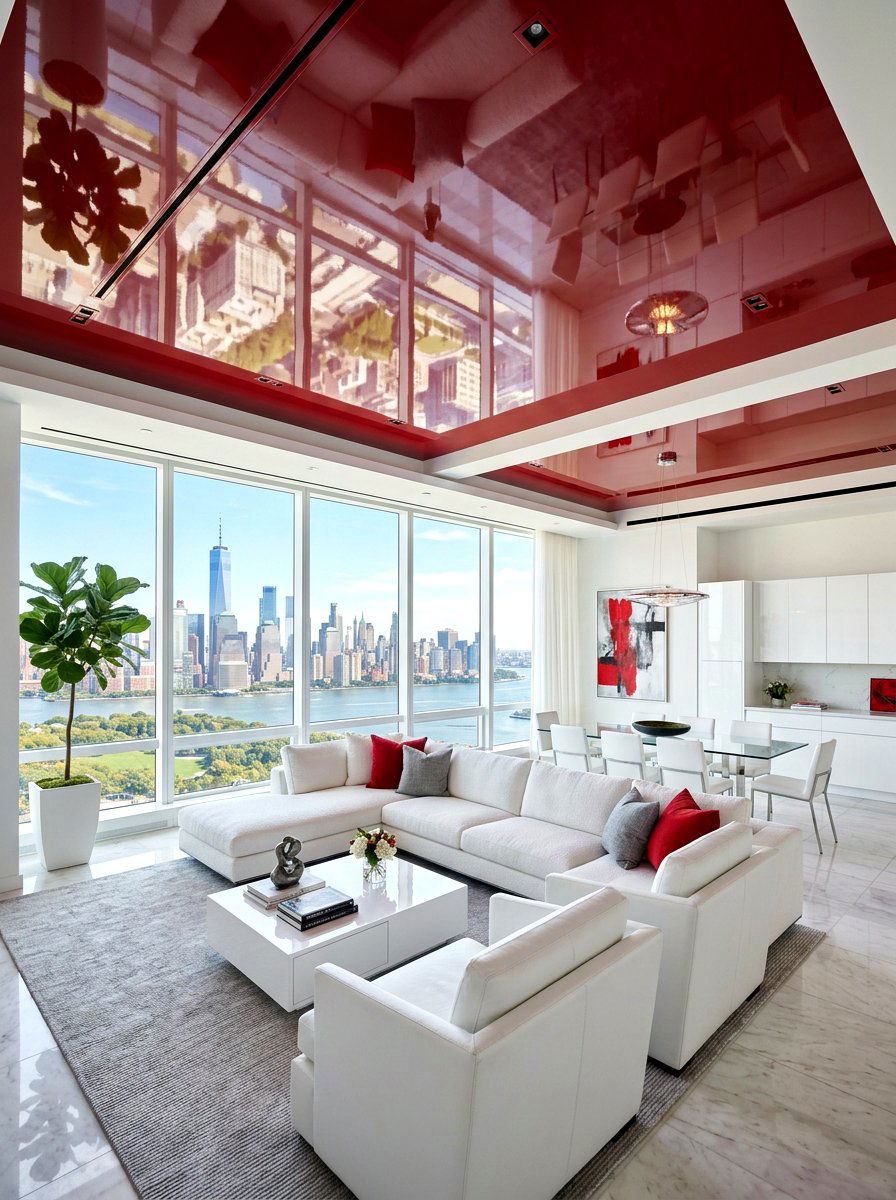 High Gloss Ceiling - 30 ceiling design ideas