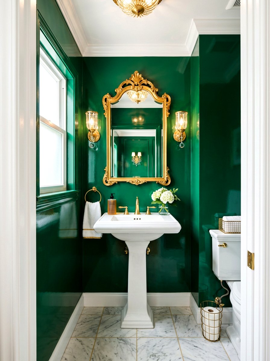 High Gloss Powder Room Walls - 30 high gloss decor ideas
