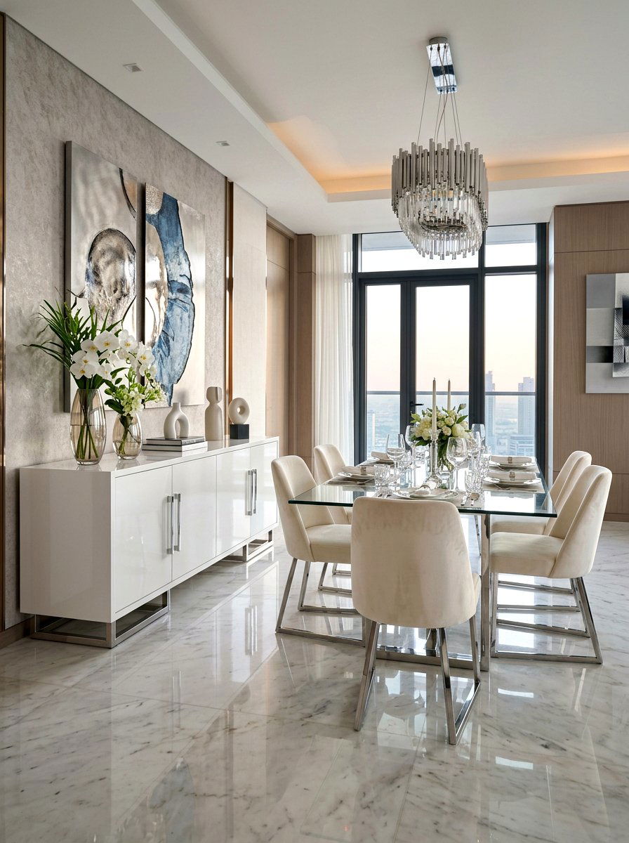 High Gloss Sideboard - 30 sideboard dining room ideas