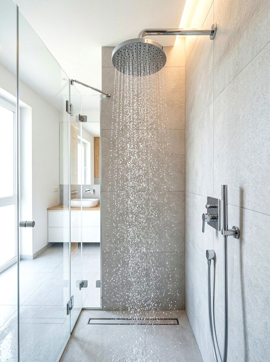High Pressure Rain Shower - 30 rain head shower bathroom ideas