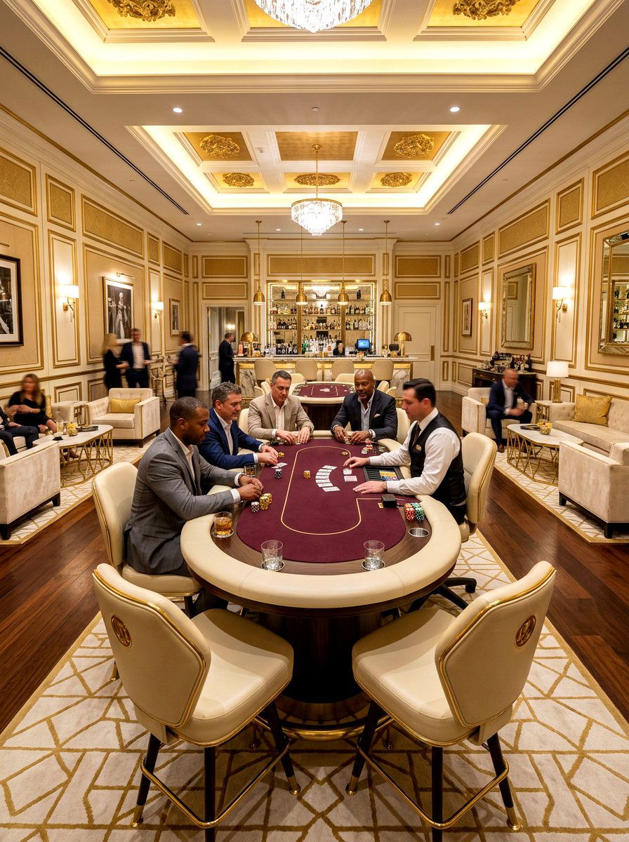 High Stakes Lounge - 30 poker room ideas