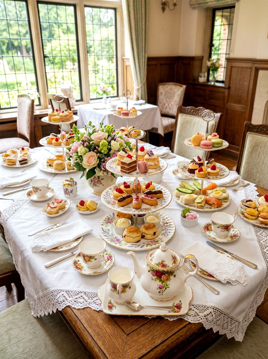 High Tea Dessert Table - 30 dessert table decor ideas