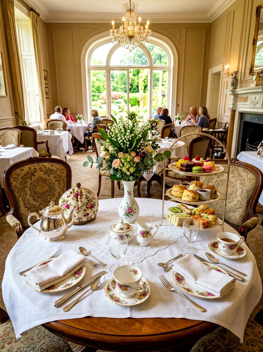 High Tea Floral Table - 30 flower arranging party ideas