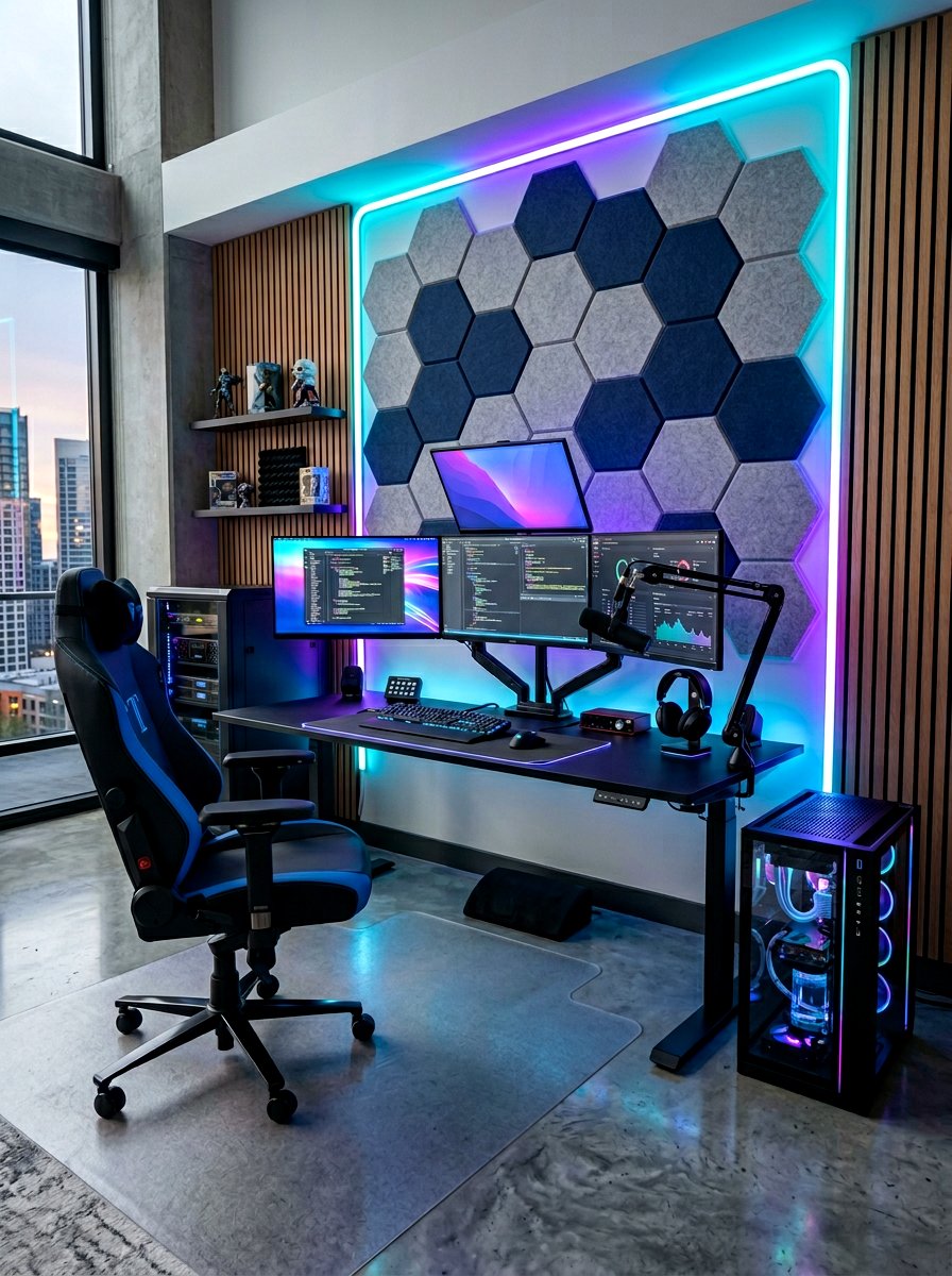 High Tech Digital Studio - 30 creative studio office ideas