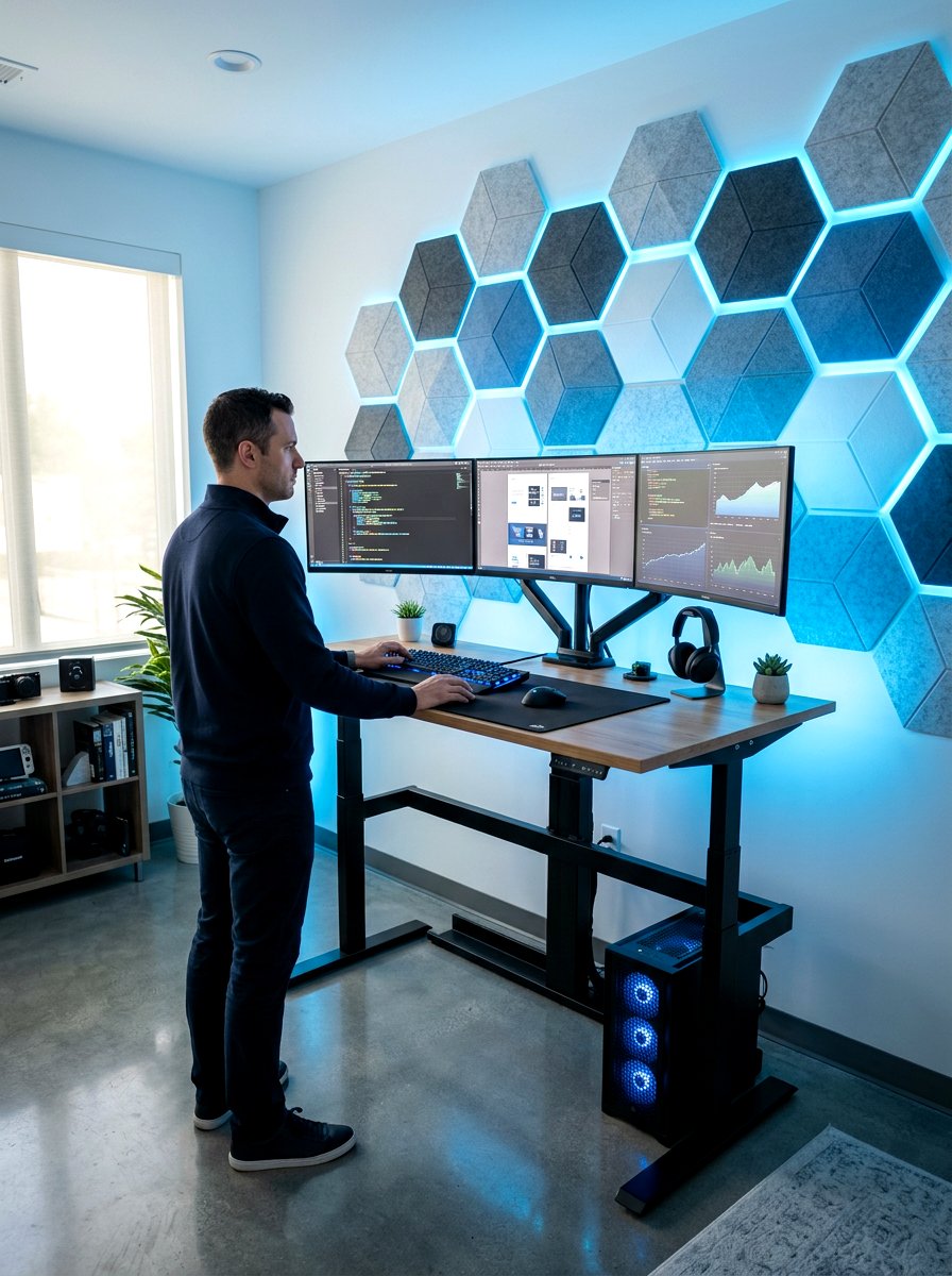 High Tech Home Office - 30 study room ideas