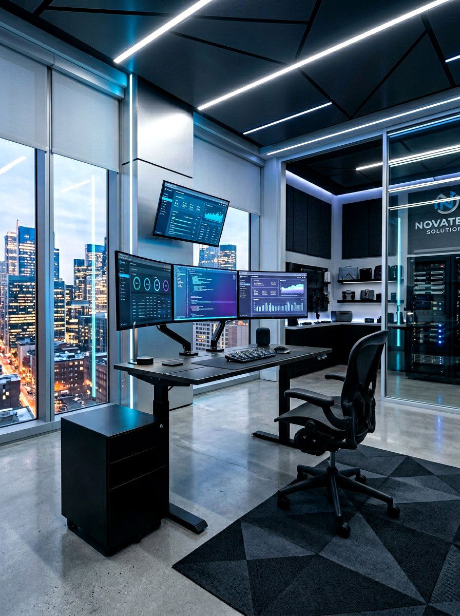 High Tech Office - 30 masculine office ideas