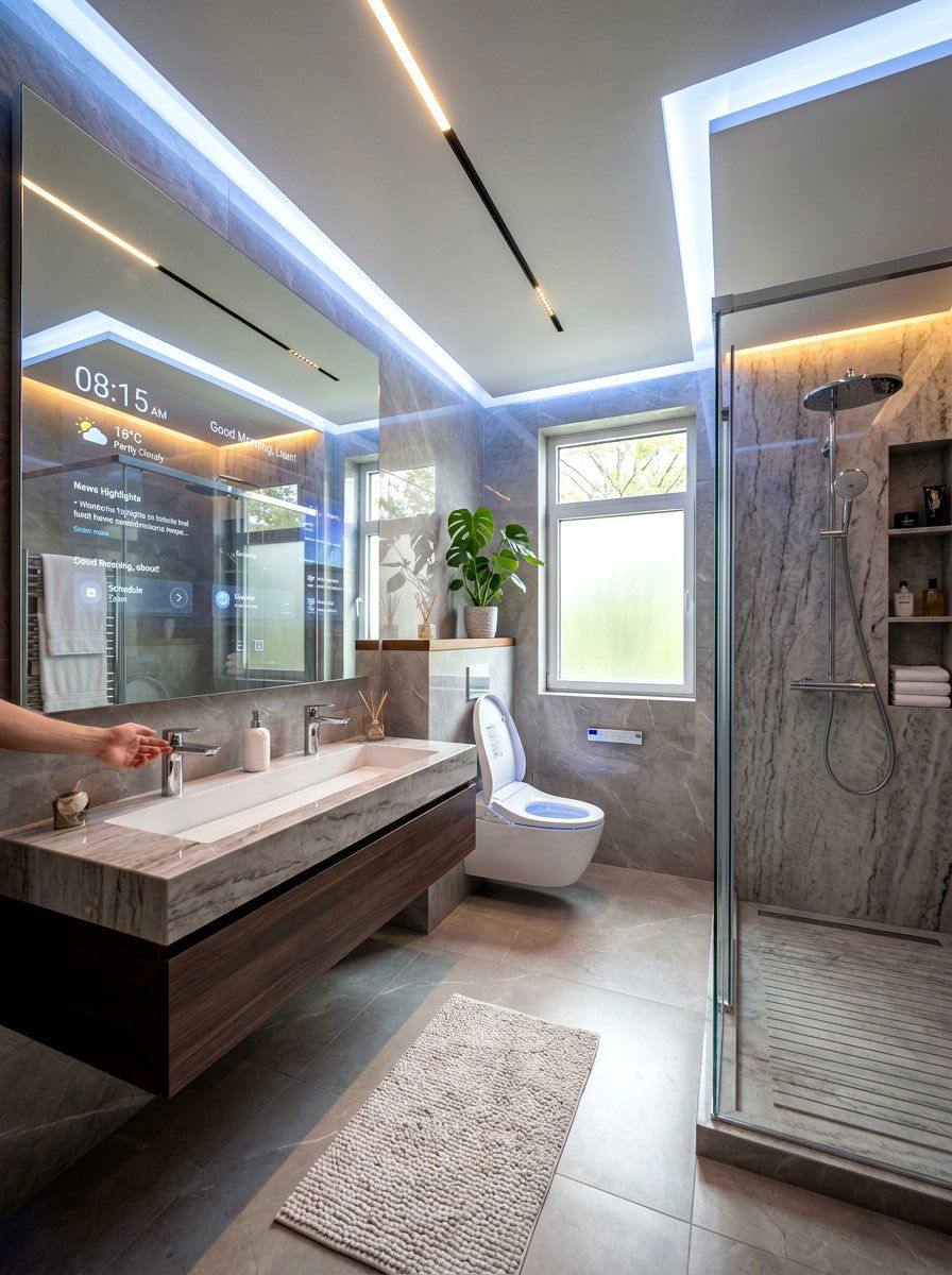 High Tech Smart Bathroom - 30 spa hotel bathroom ideas