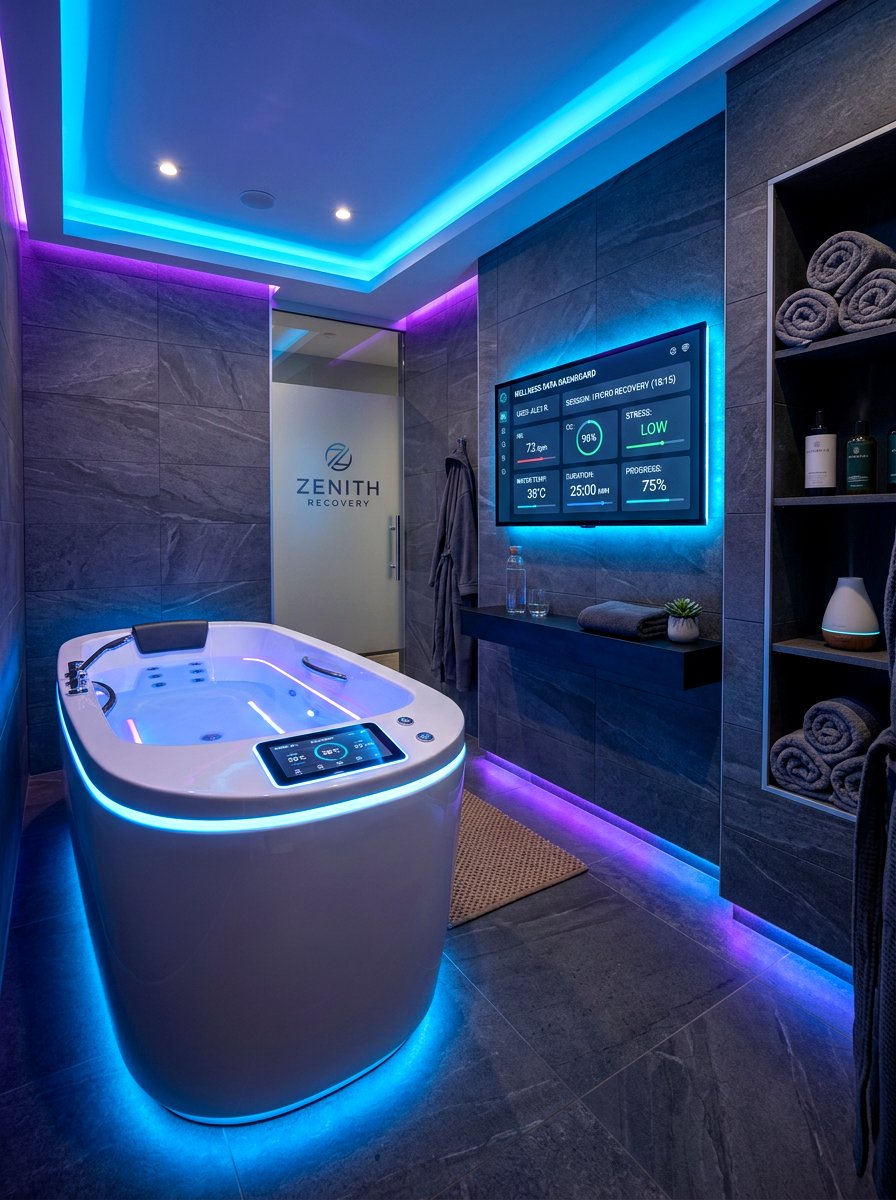 High Tech Smart Recovery Room - 30 ice bath room ideas