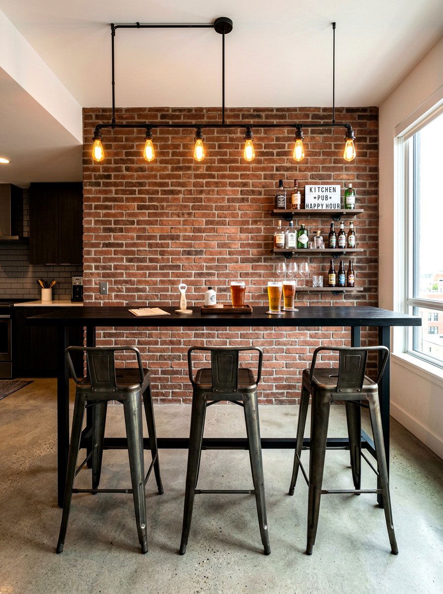 High Top Kitchen Bar - 30 eat in kitchen ideas